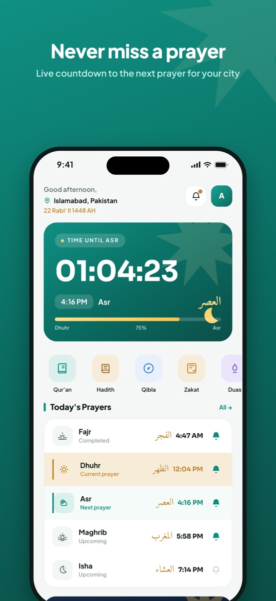 Deen Life on iPhone
