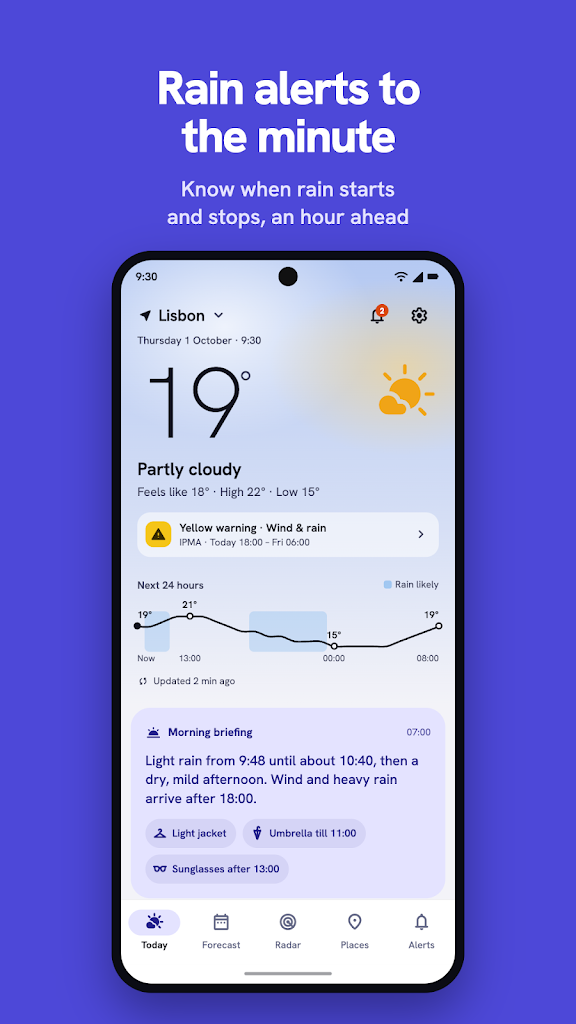 Dewline: Weather & Rain Radar on Screenshots screenshot 1