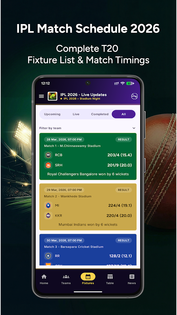 ICL 2026 - Live Cricket Scores screenshot 2