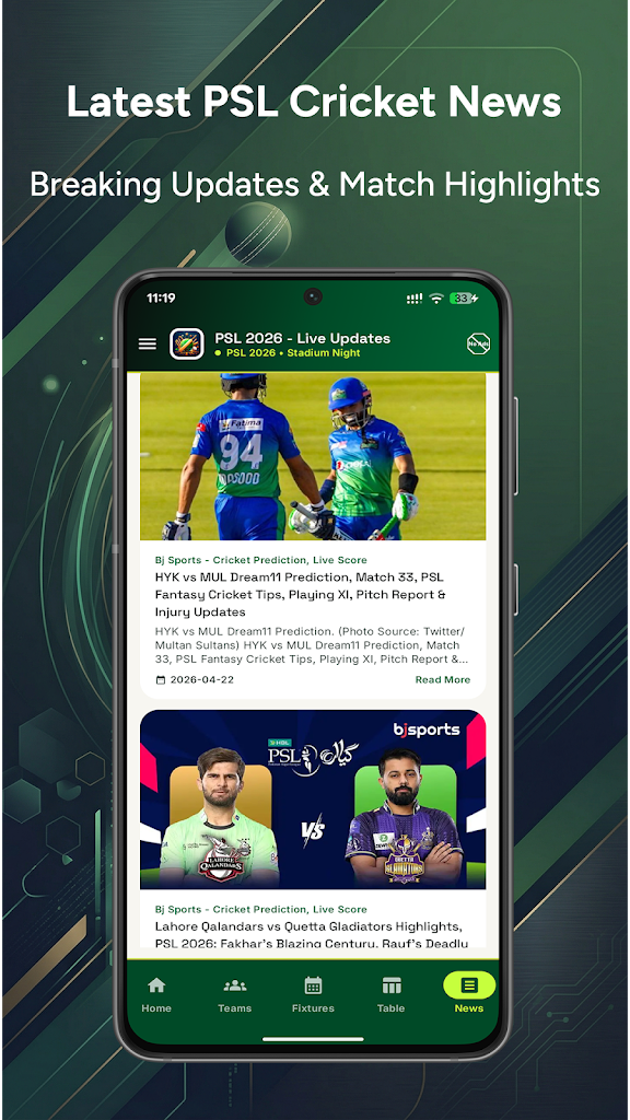 PSL 11, 2026 - Live Updates on Screenshots screenshot 5