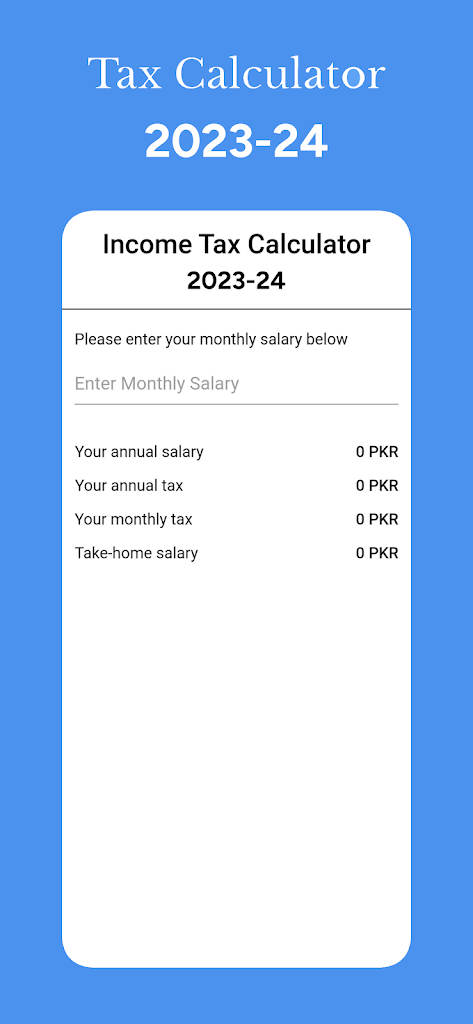 Tax Calculator 2023-24 on Screenshots screenshot 1