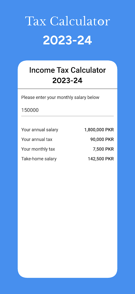 Tax Calculator 2023-24 on Screenshots screenshot 2
