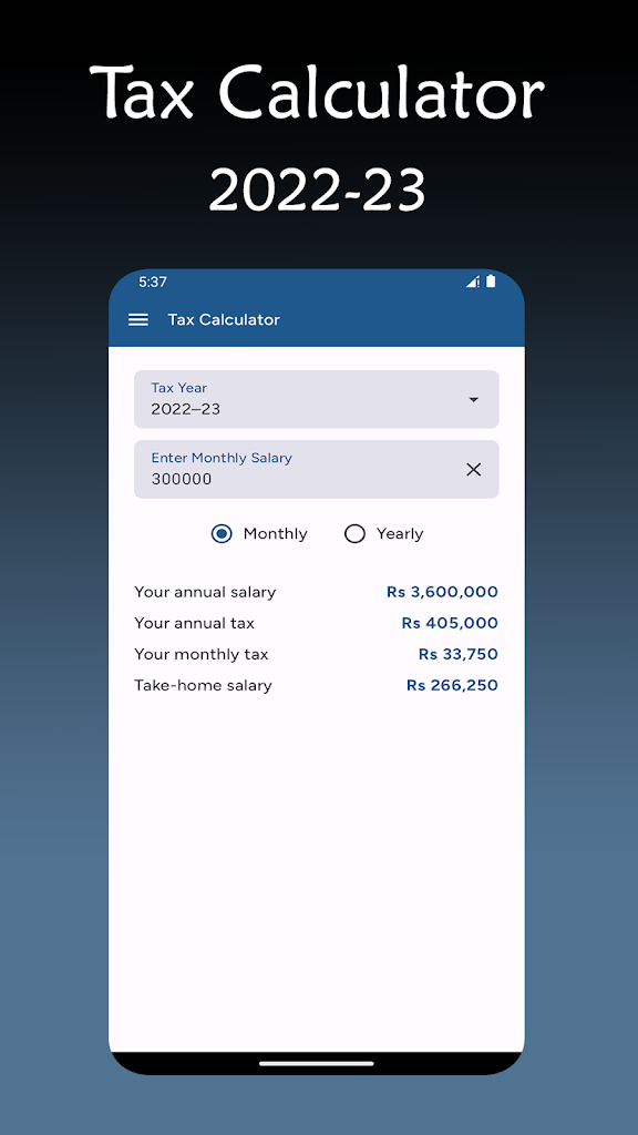 Tax Calculator 2023-24 screenshot 2