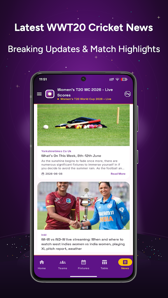Women's T20 WC 2026 - Live screenshot 3